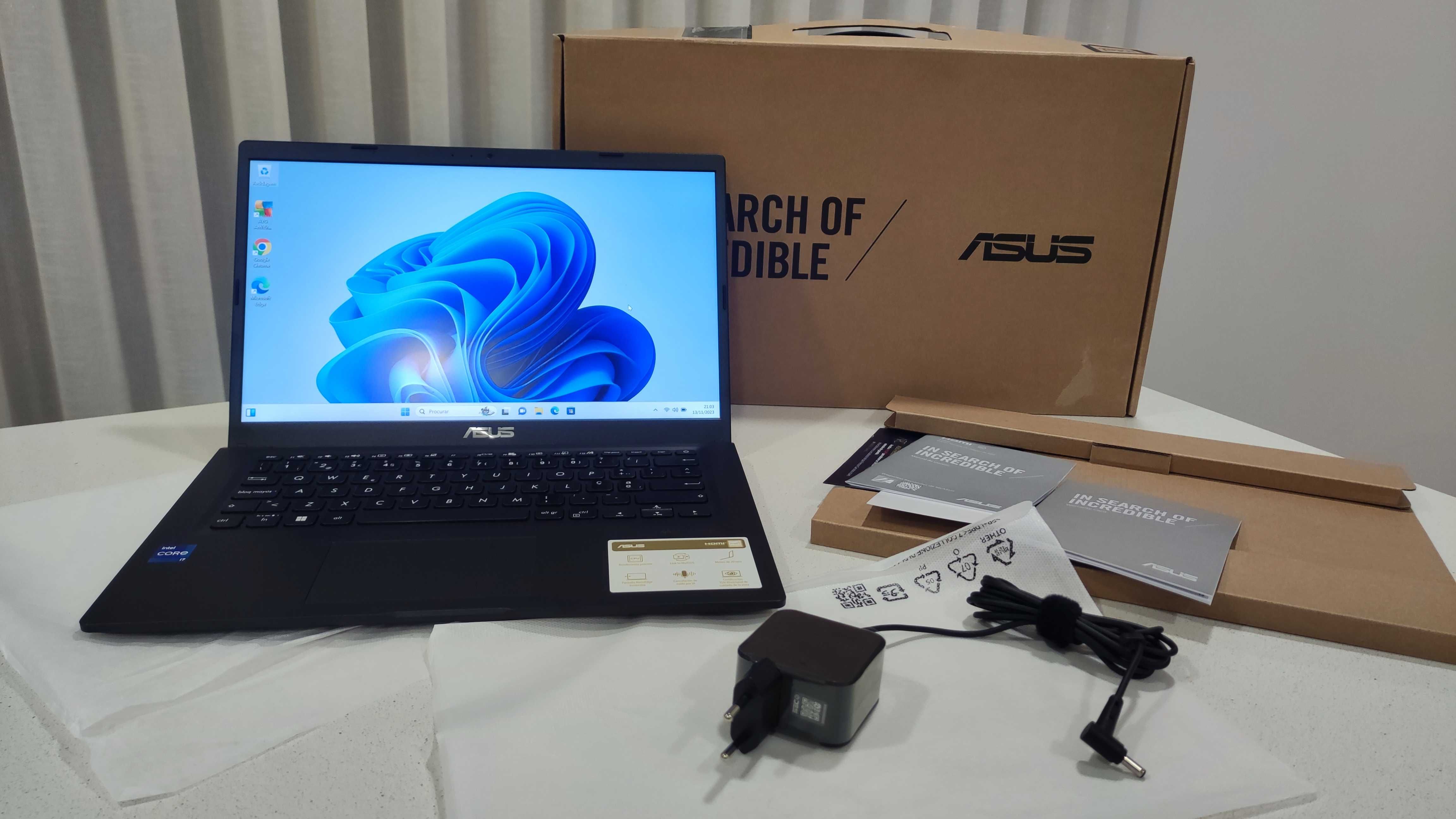 Portátil ASUS F1400, i7, 14 polegadas, 500gb, novo em caixa, garantia