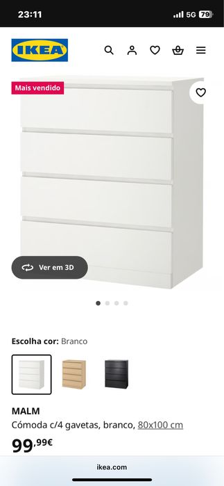 Armario de 4 gavetas