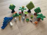 Lego duplo - dzikie zwierzeta - dżungla -palmy, drzewa, kwiatki