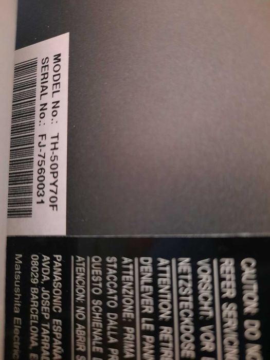 TV Plasma Panasonic 50"