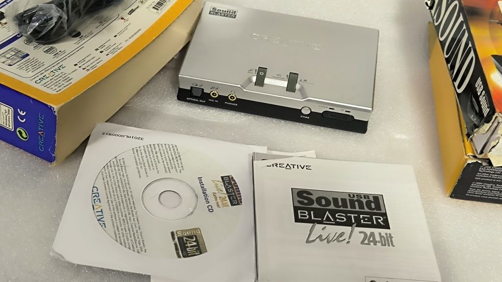Dwie  Karty muzyczne USB : Creativ Soundblaster Live