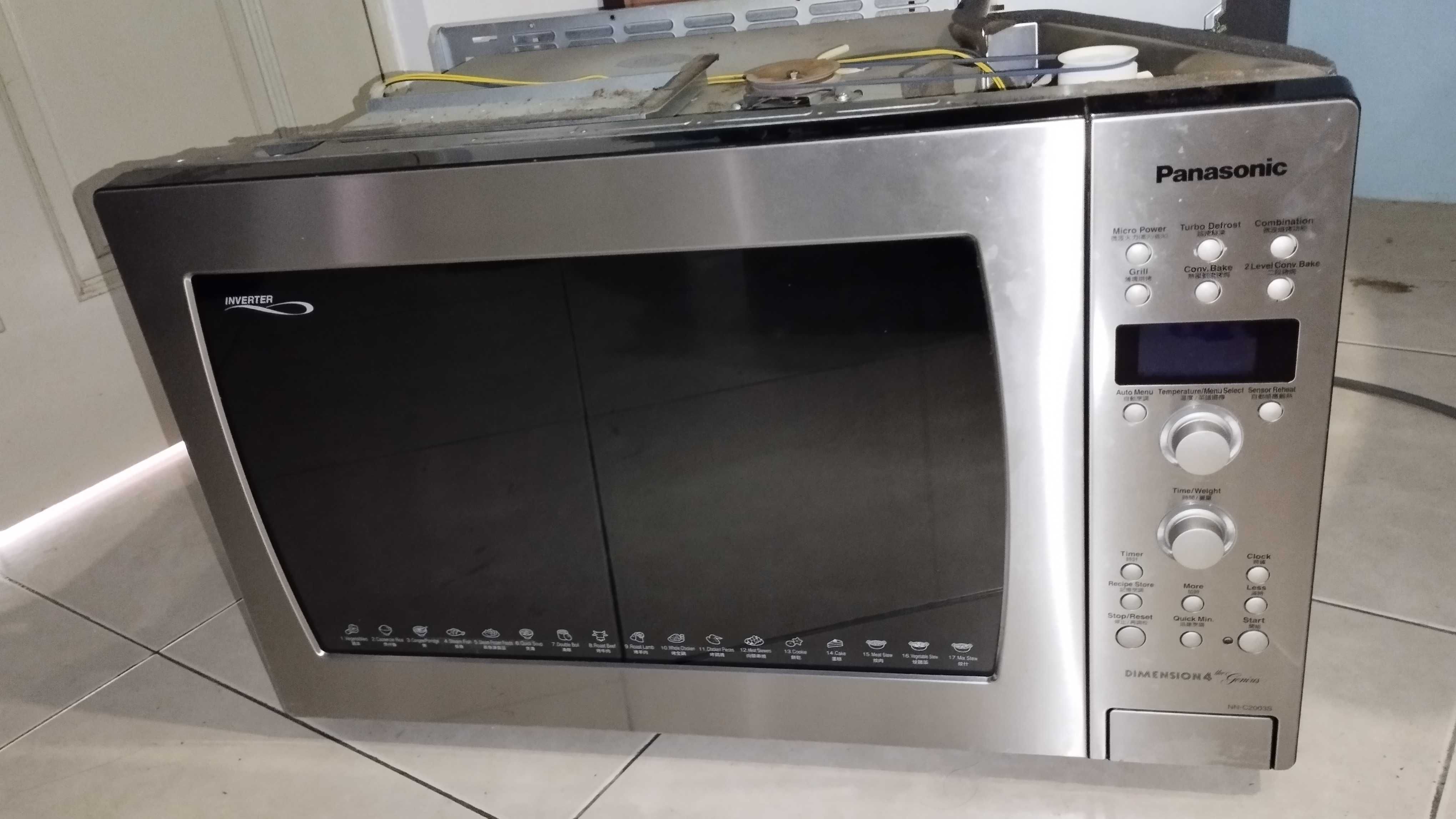 Инверторная микроволновая печь Panasonic NN-C2003S РАЗБОРКА