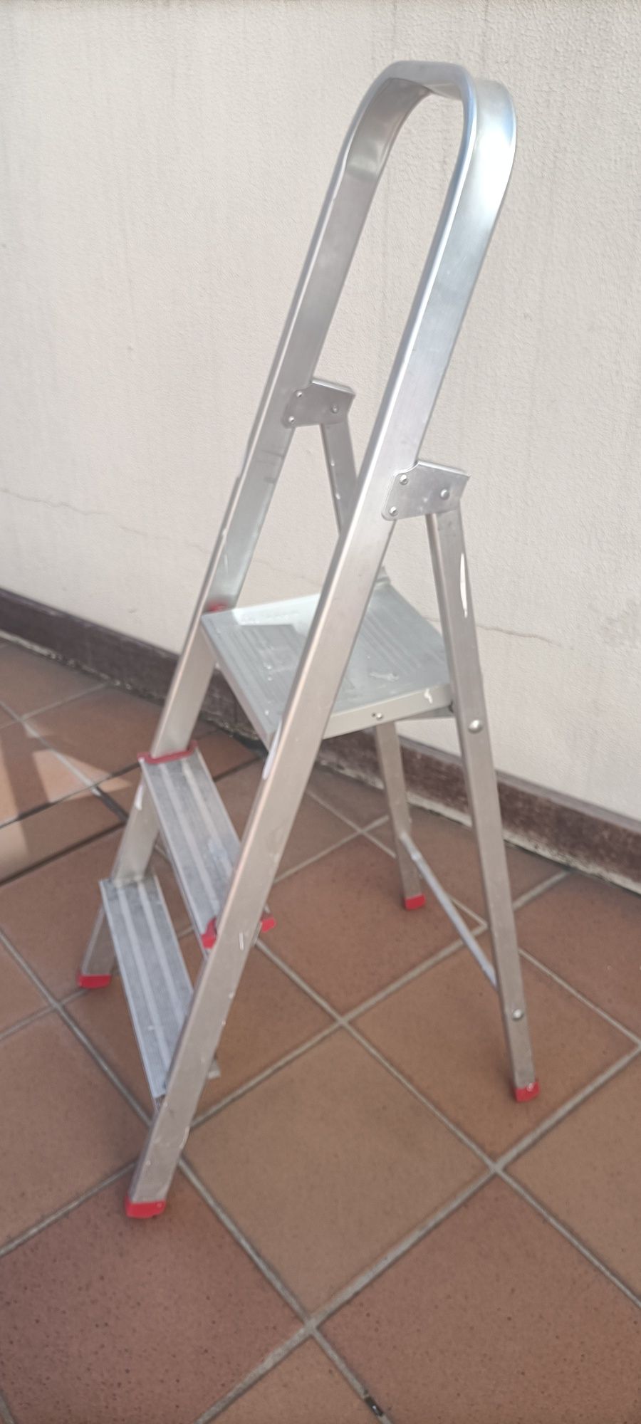 Escadote 3 degraus alumínio
