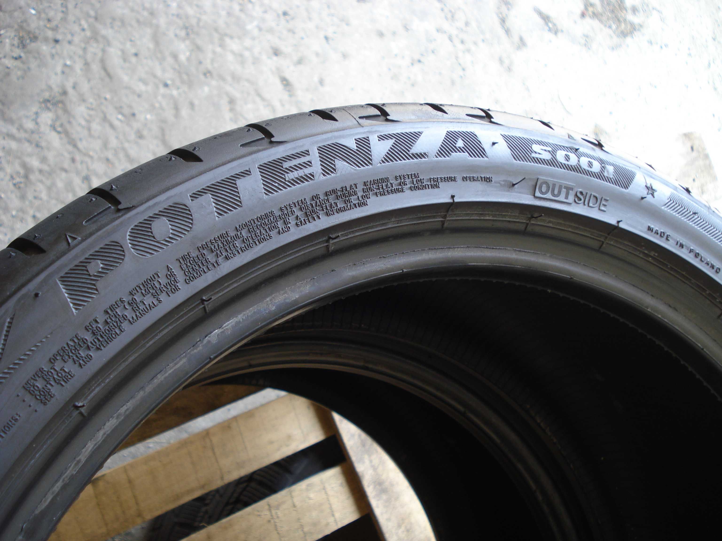 Bridgestone Potenza S001  245/35 r 18  2 - sztuki letnie