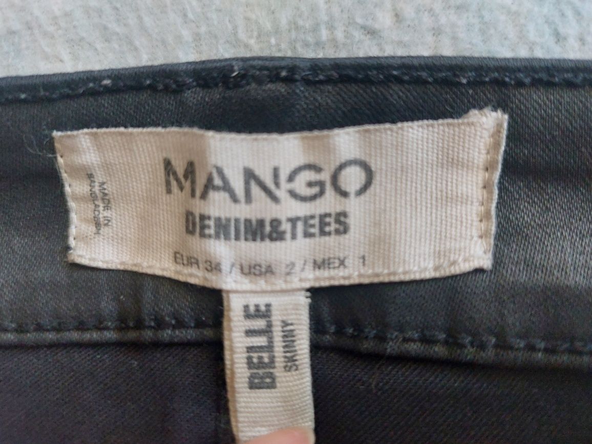 Spodnie woskowane Mango xs 34