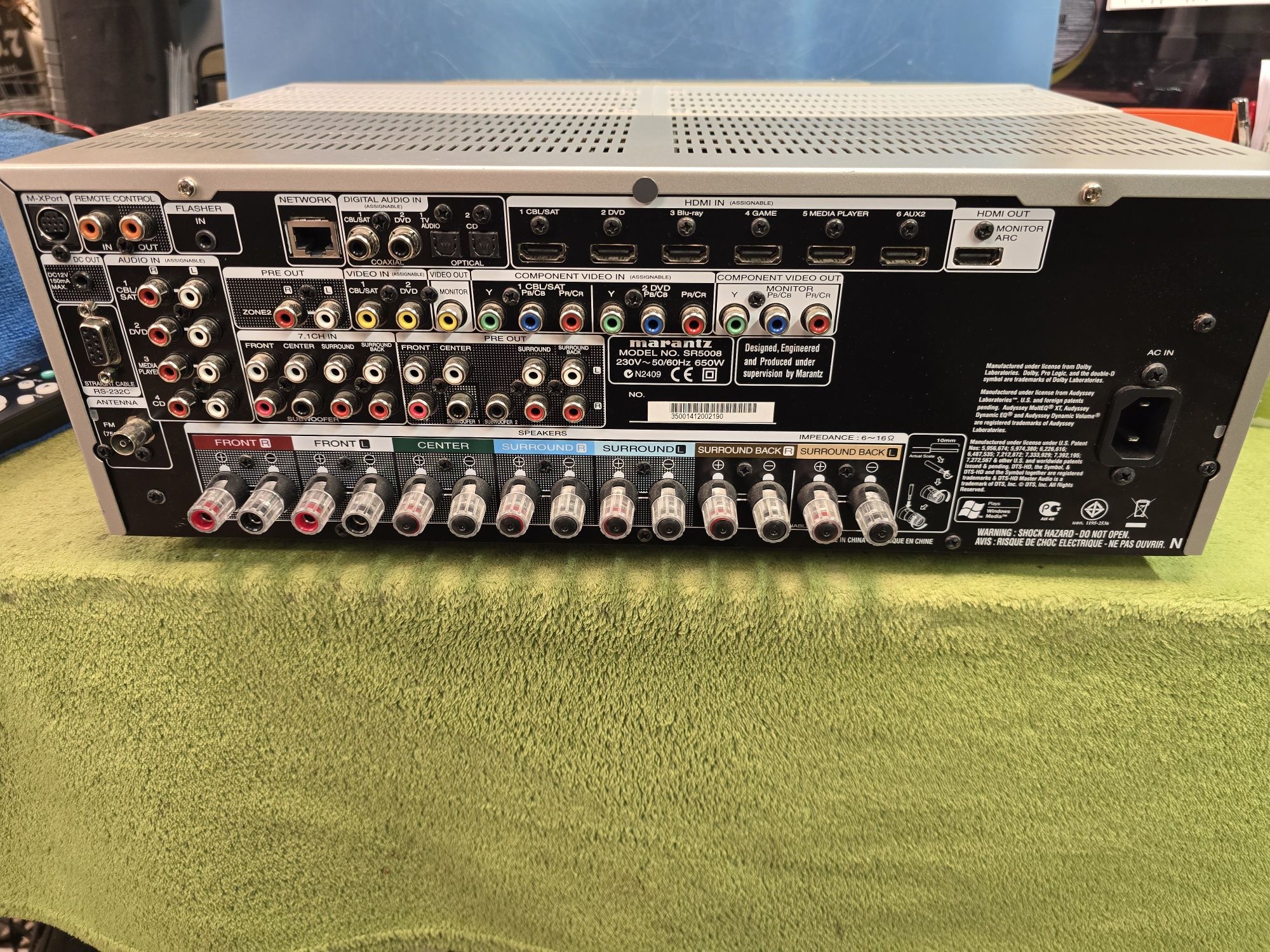 MARANTZ SR5008 sieciowy amplituner kina domowego 7.2 + pilot.