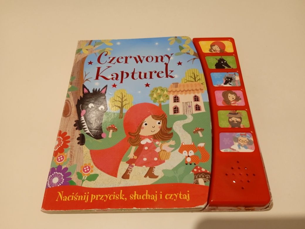 Książka Czerwony Kapturek dźwiękowa uszkodzona