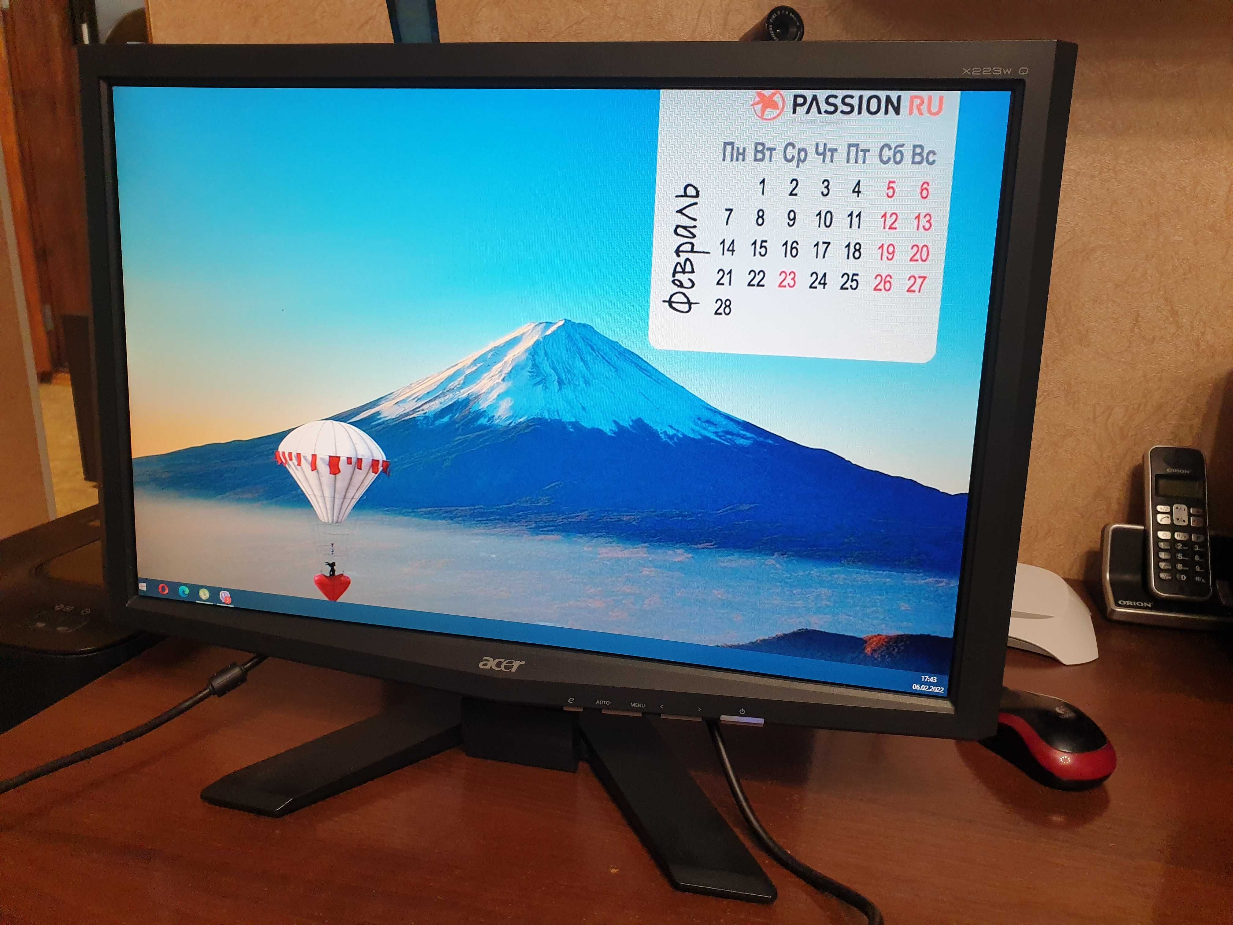 Монитор Acer x223w q 22- дюймf