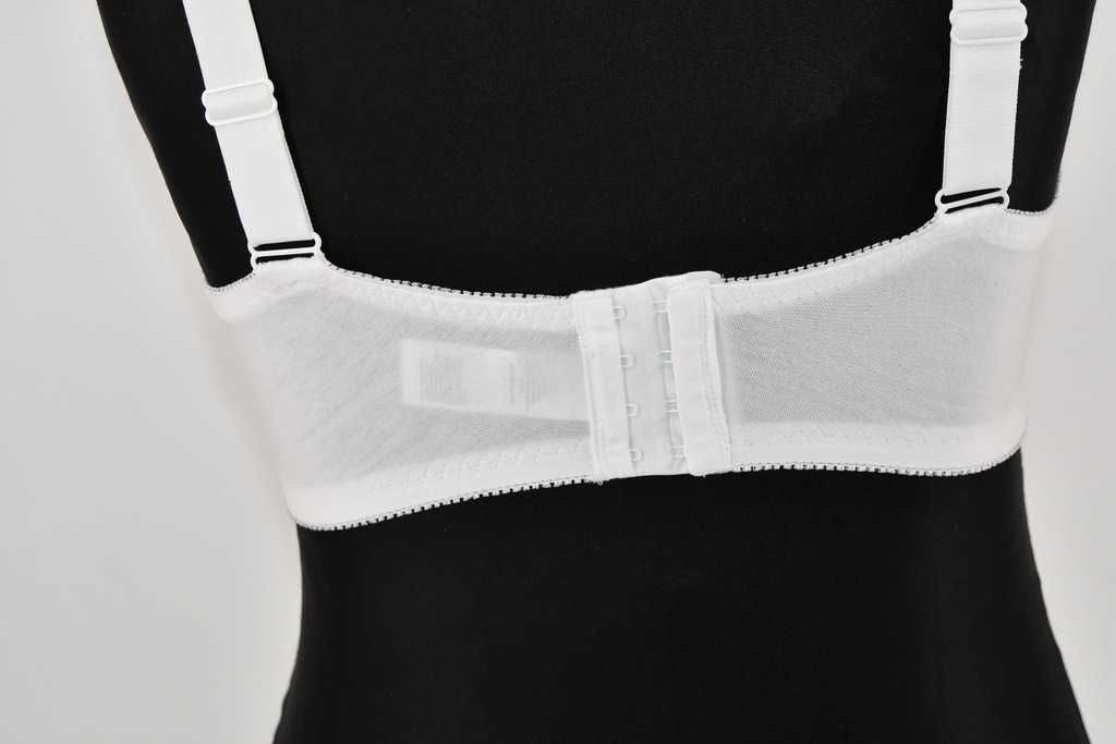 Bawełniany biustonosz miękki z fiszbinami Bonprix 95G biały