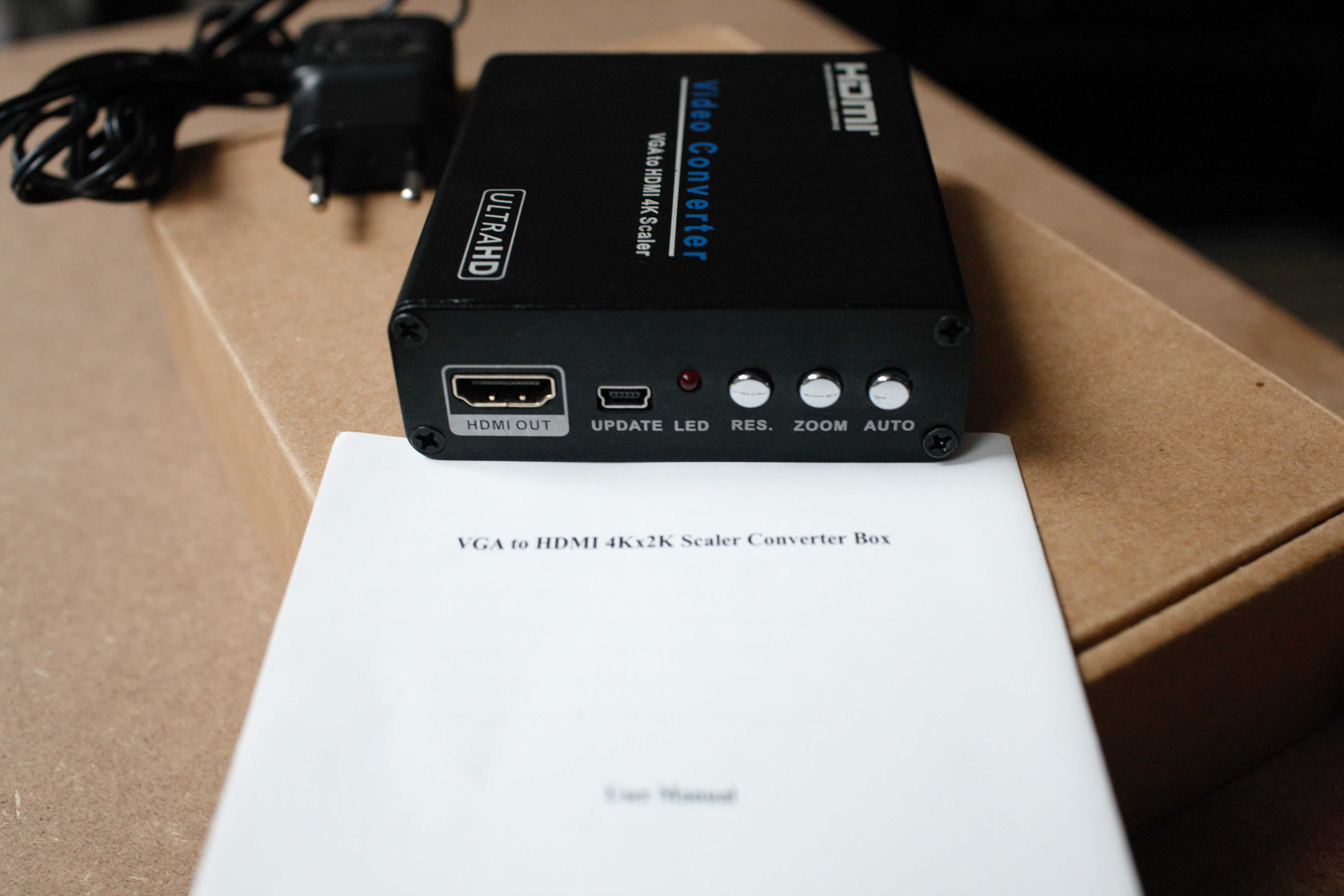 Wideo Konverter Conwerter Adapter  VGA na HDMI - Nowy .