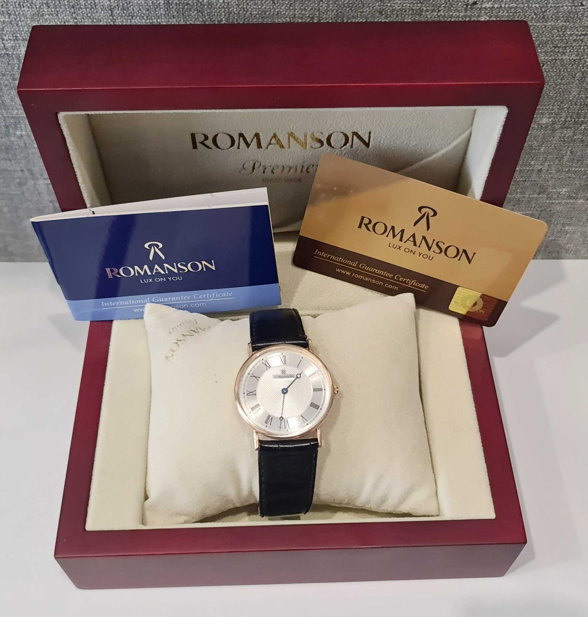 Золотий годинник Romanson Gold 34 mm Swiss золото 14к 585 пр