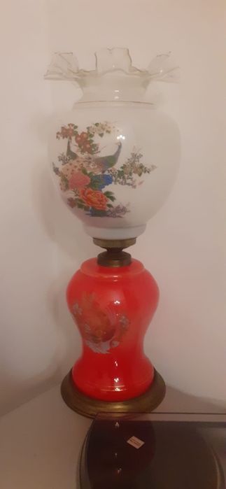 Candeeiro antigo em vidro