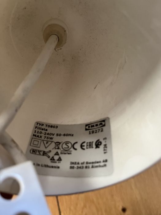 Ikea Filleta lampa wiszaca