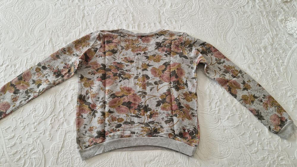 Camisola estampada flores, Zara, tamanho M