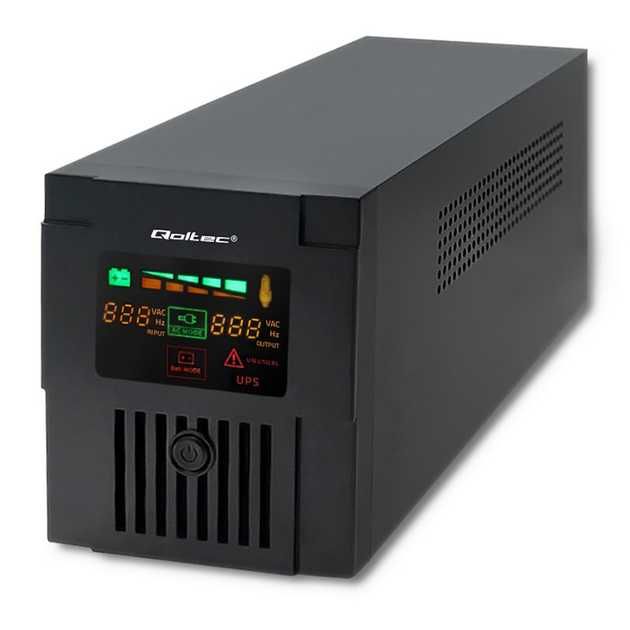 Лінійно-інтерактивне ДБЖ Qoltec Monolith 1000VA (600W)