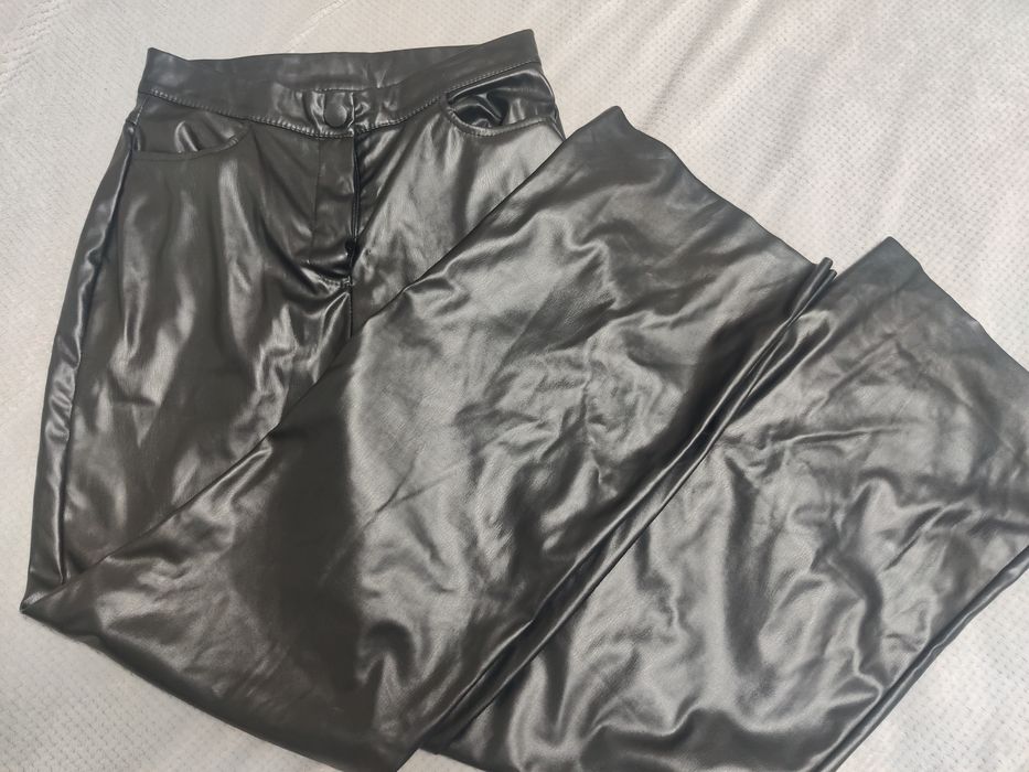 Штани палаццо з утеплювачем.