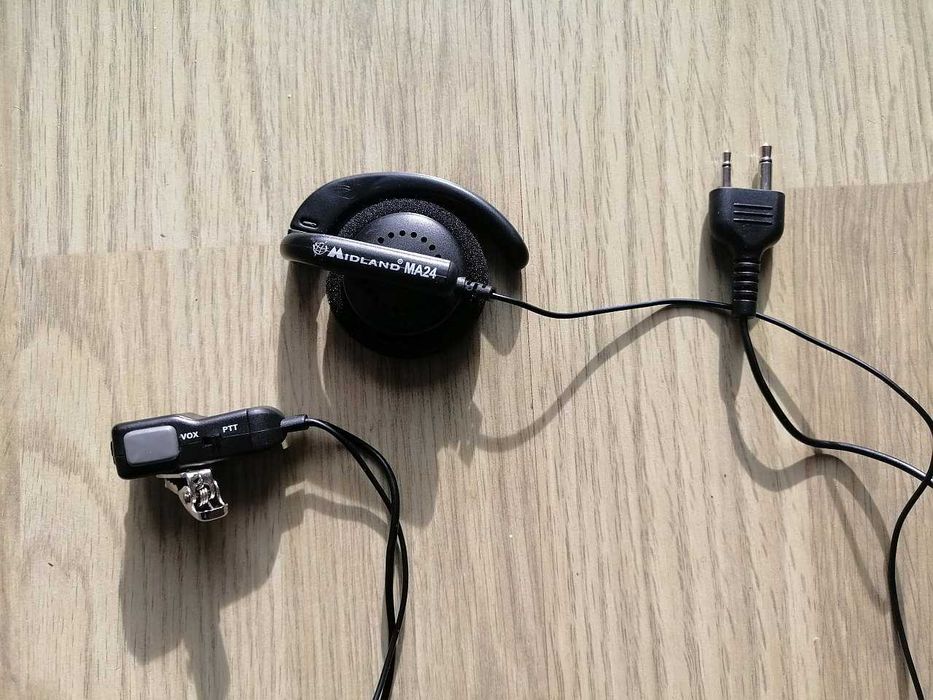 Midland MA24 / MA24-L mikrofonosłuchawka do radia CB, 2-PIN PTT/VOX
