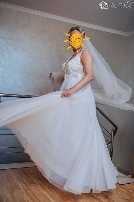 Suknia ślubna model Rosaline, Dama Couture, rozmiar m/l