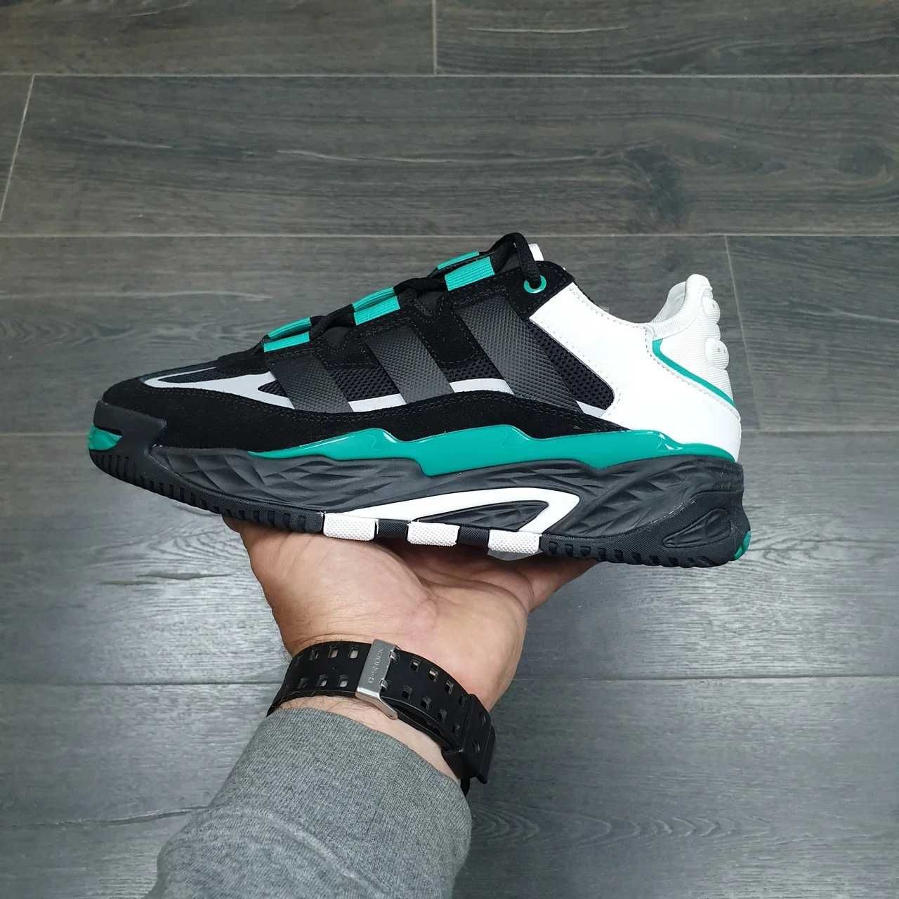 Кроссовки/Кросівки Adidas Niteball Black Green/Останній 43,44