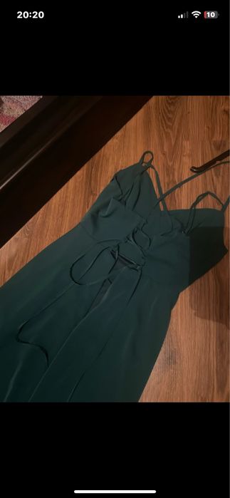 Sukienka długa z rozcięciem Forti