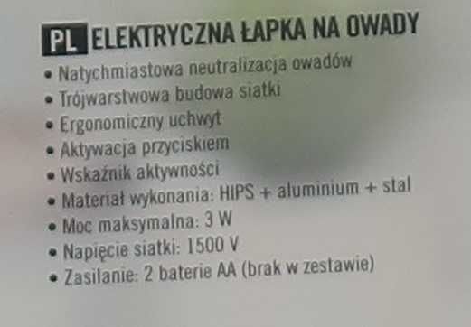 łapka elektryczna teesa.