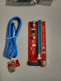 Адаптер PCI-E 1X to 16X Riser Card VER007S (PCE164P-N03)