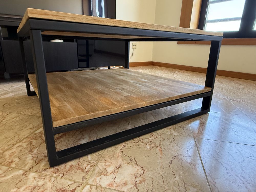 Mesa de Centro em Madeira e Aço LaRedoute