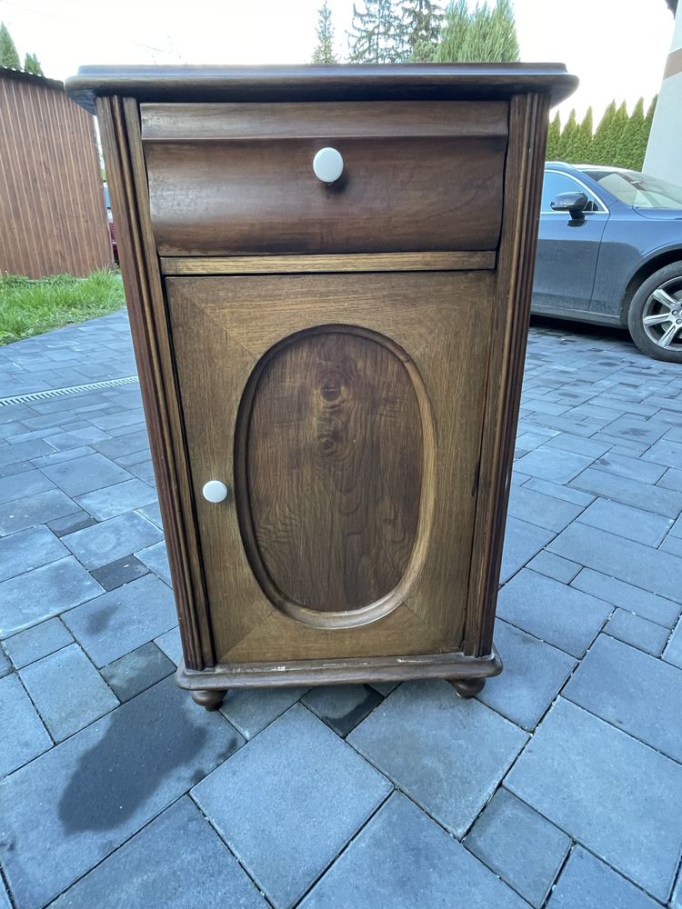Szafka nocna nakastlik art deco zabytek drewno