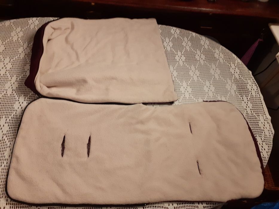 Bordowy śpiworek do wózka śpiwór dziecięcy