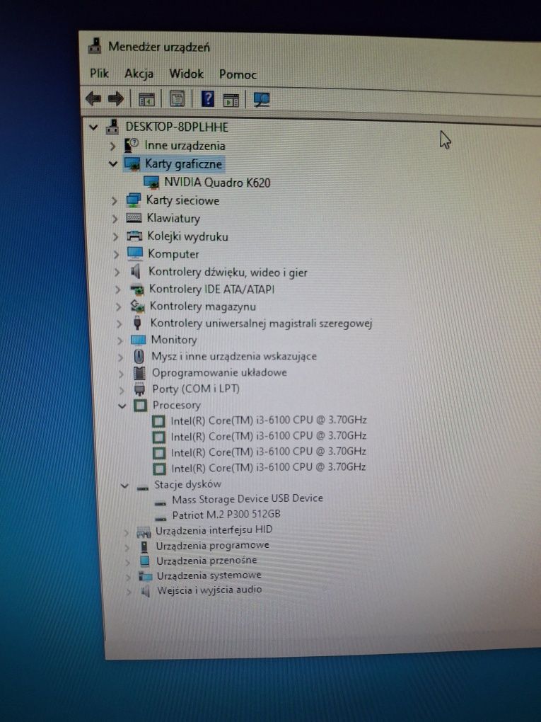 Komputer, m.2 512gb, ram DDR4 16gb, windows 10