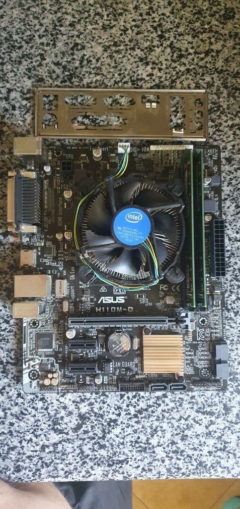 Asus h110m-d + i3 7100 + ddr16gb