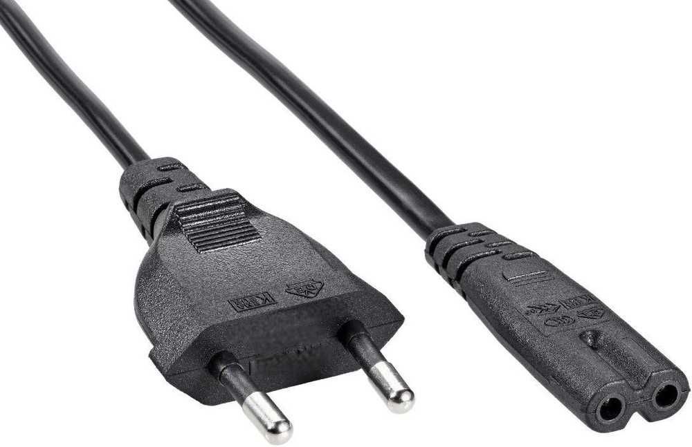 Сетевой Кабель Питания 2 pin IEC C7 Техника,Зарядка Европейская Вилка