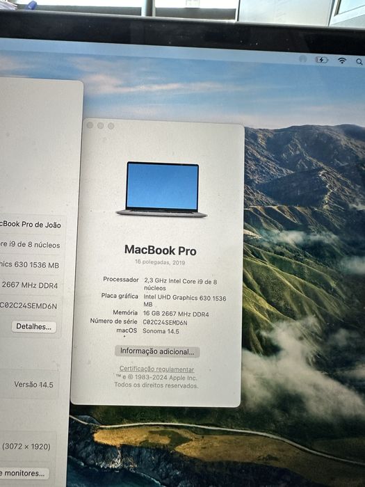 MacBook Pro’16 i9 1TB