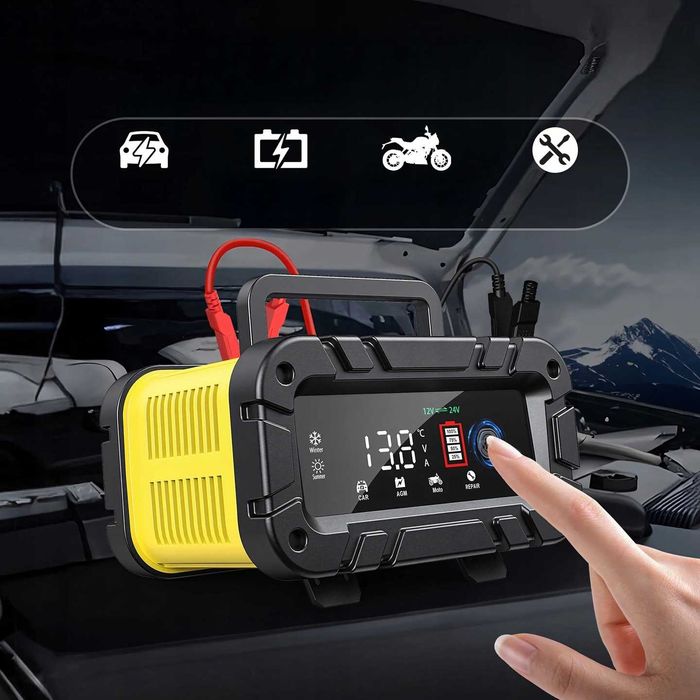 Prostownik Samochodowy Do Akumulatorów Z Rozruchem 12v 24v Agm Booster