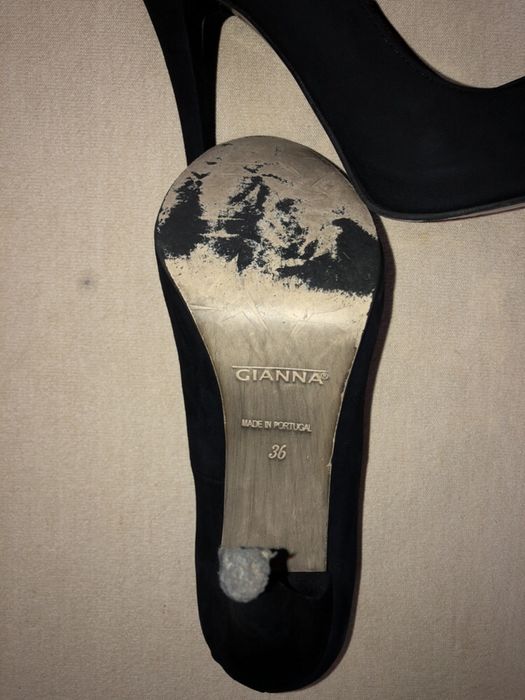 Sapato senhora GIANNA cerimónia 36 pele / veludo preto