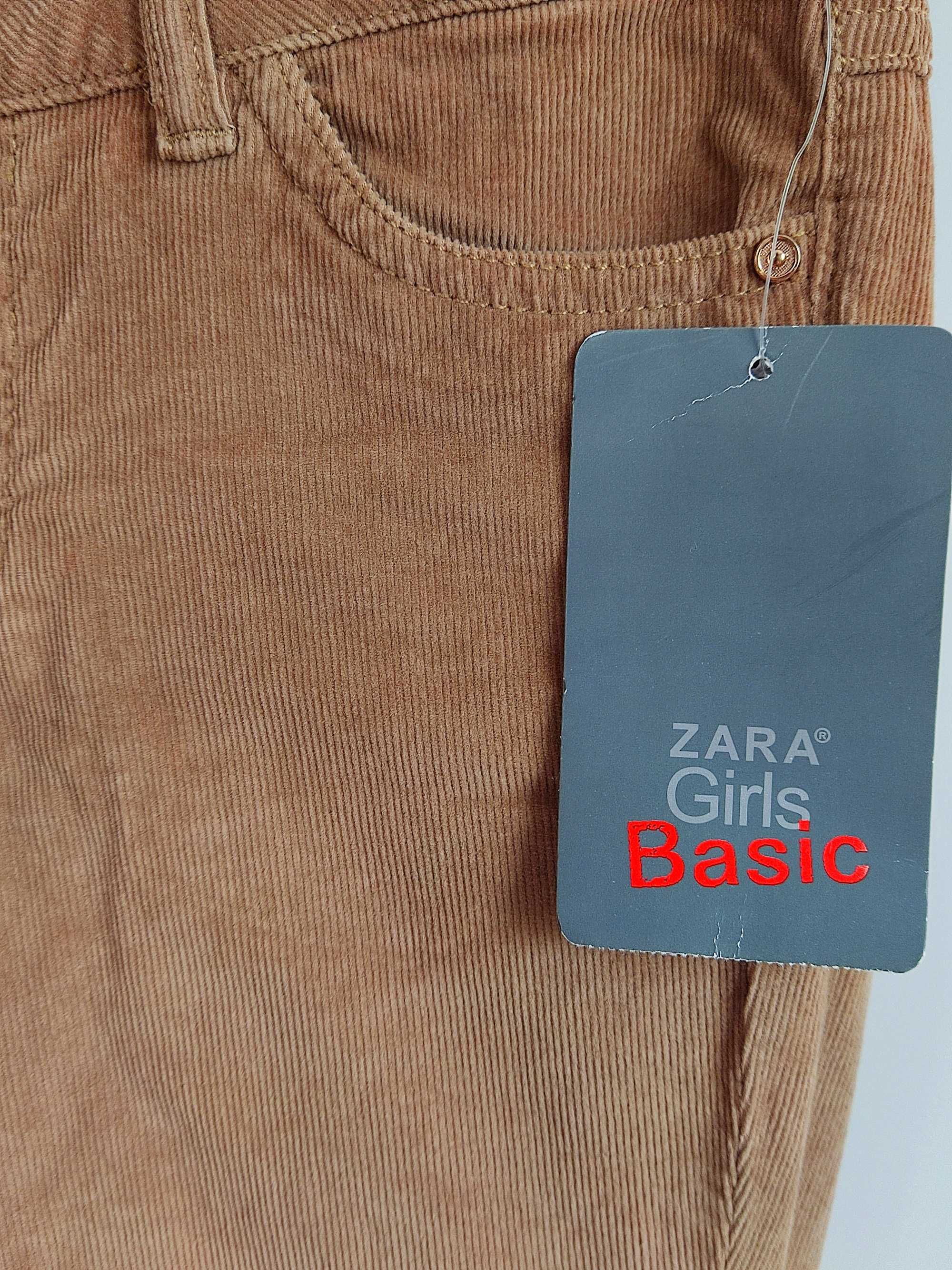Nowe sztruksowe spodnie slim ZARA rozm.110cm - 4/5lat