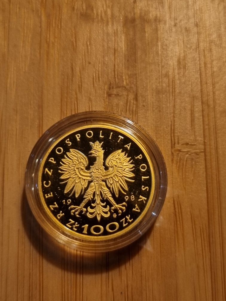 Złota Moneta 100 złotych 1998 Zygmunt III Waza