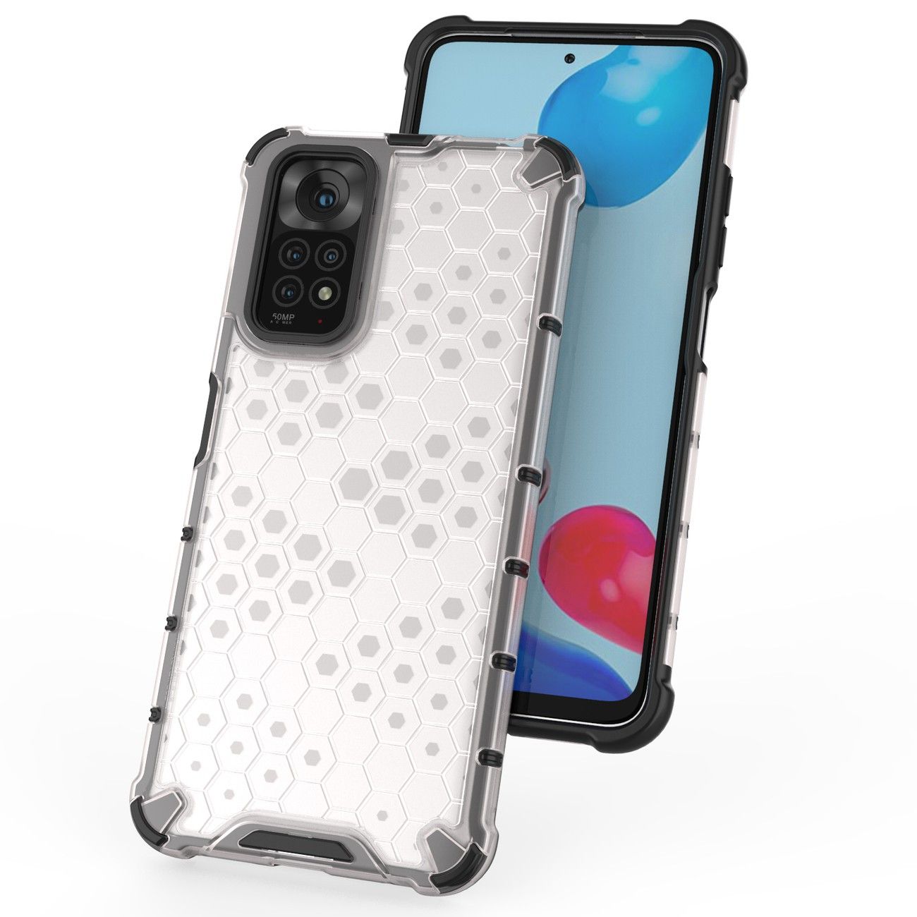 Etui Honeycomb do Xiaomi Redmi Note 11 Pro / Poco X4 NFC 5G Clear