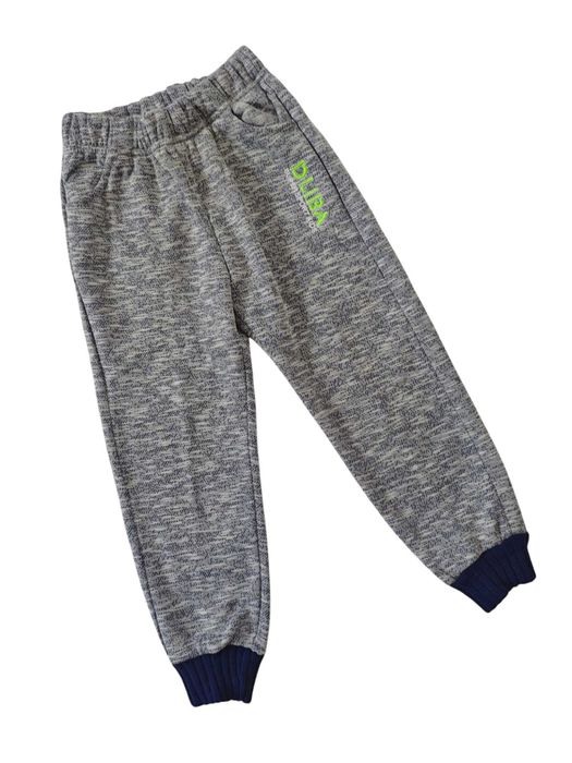 Dres chłopięcy ocieplany zestaw komplet dresowy szary 2 częśc. 104