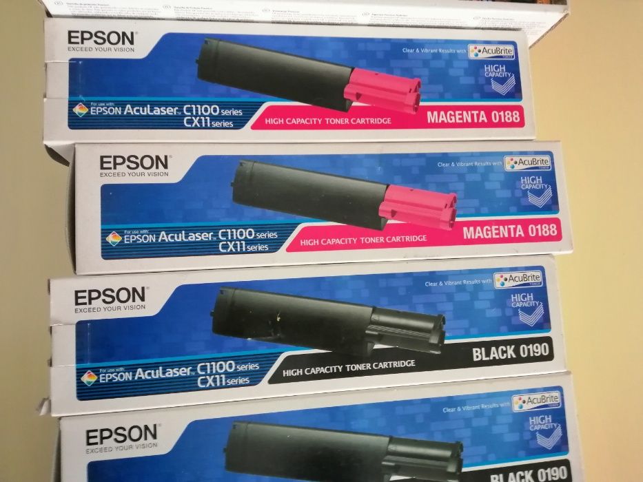Cartuchos de Toner Epson completamente novos