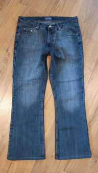 Visson Jeans męskie niebieskie spodnie jeansy bootcut rozszerzane W 31