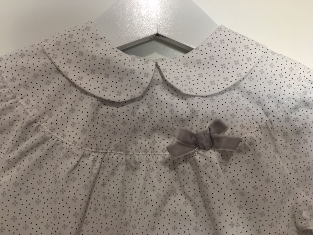 Conjunto calças e blusa Chicco, tamanho 12 meses