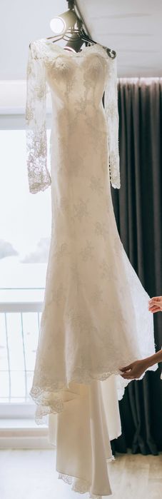 Свадебное платье/Фасон рыбка/Со шлейфом