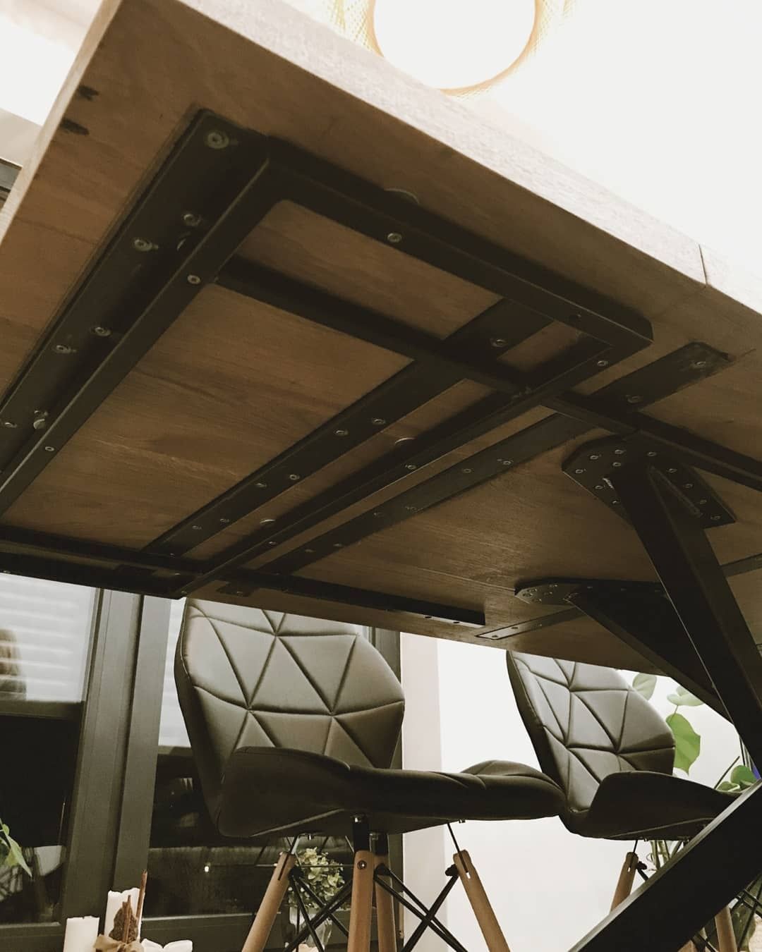 Sprzedam stół dębowy z dostawkami 240cm nogi metalowe loft  X pajak