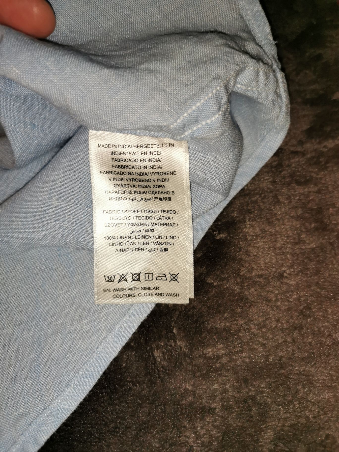 Рубашка Gant, размер L, 100% лён
