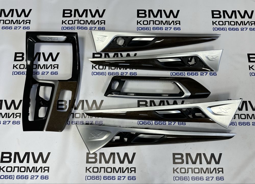BMW X3 G01 декор салону дерево бмв х3 г01 накладки салонні