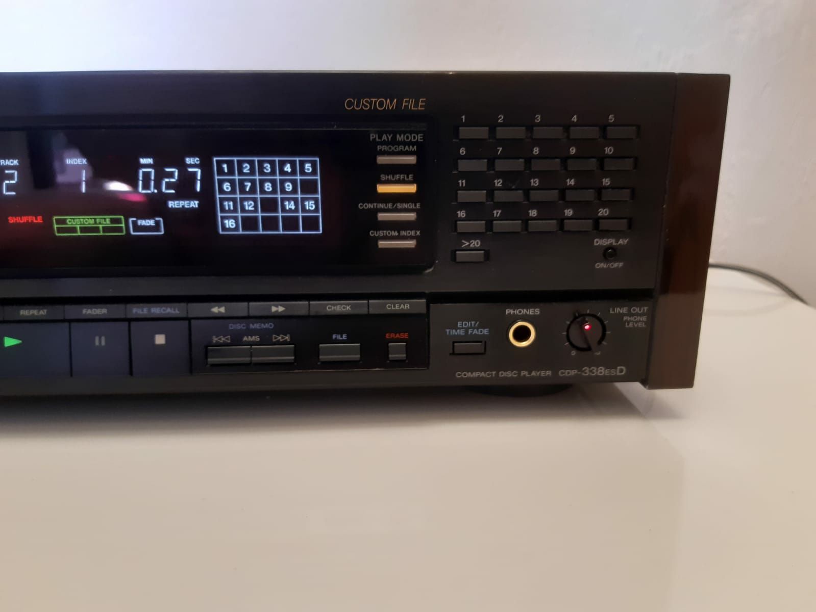 Audiofilski Sony CDP-338ESD CD ES Super Stan  Pilot LASER IDEALNY