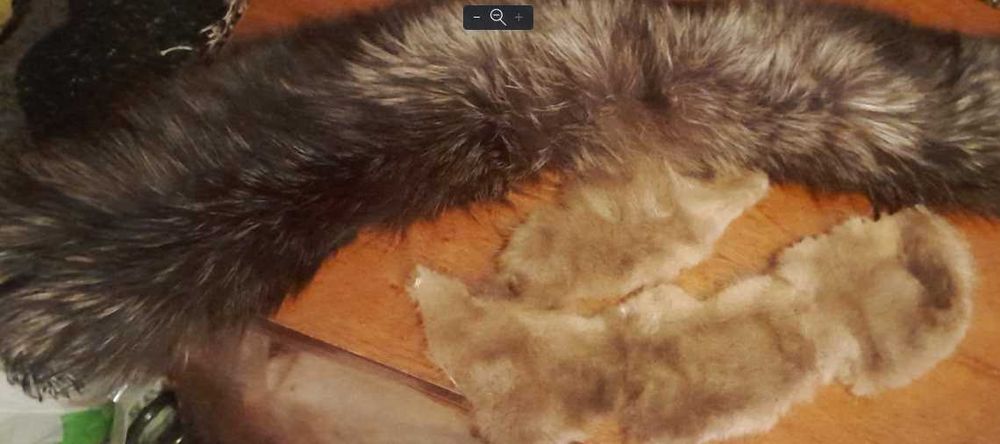 Хутро кролика та шматок натуральної шкіри норка писец цыгейка дешево