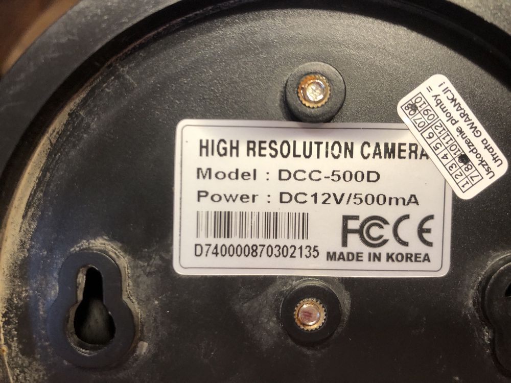 Kamery monitoringu DCC-500D