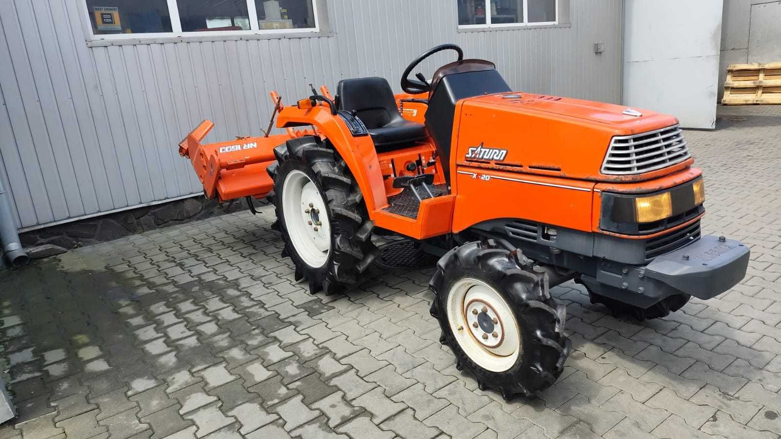 Japoński traktorek Kubota Saturn x20 glebogryzarka 4x4 20km